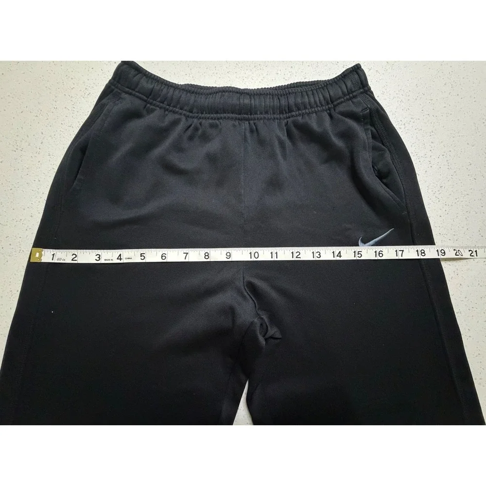 Nike Therma-FIT Black Wide Leg Sweatpants Boys XL Fleece Lined Athletic Pants